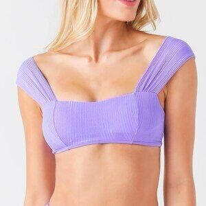 L Space Purple Bikini Top Size Small